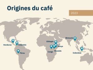 Origines des cafés en 2023