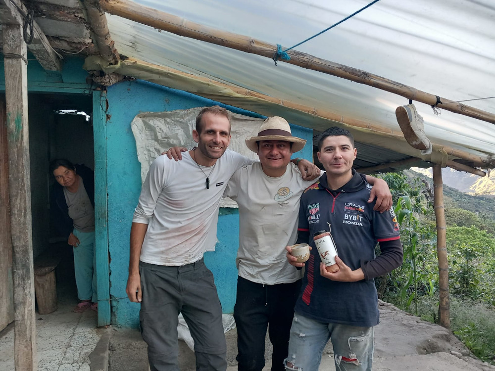 Avec Juan Pablo et John en Colombie